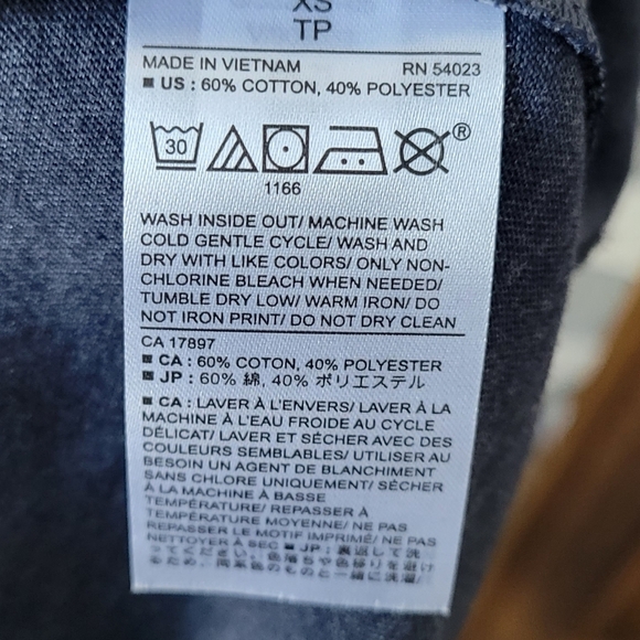 Banana Republic Blue Premium Wash T Shirt Size Extra Small - Picture 5 of 5